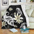 Hawaiian Butterfly Plumeria Polynesian Premium Blankets - AH White - Polynesian Pride