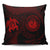 Hawaiian Coat Of Arms Turtle Polynesian Pillow Covers Red AH Pillow Covers Black - Polynesian Pride