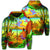Hawaiian Couple Sing A Song On Beach Sunset Zip Hoodie Unisex Art - Polynesian Pride
