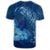 Hawaiian Dolphin Hibiscus Tropic Blue Polynesian T Shirt - Polynesian Pride