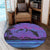 Hawaiian Dolphin In Night Polynesian Round Carpet - AH - Polynesian Pride