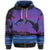 Hawaiian Dolphin In Night Polynesian Zip Hoodie - Polynesian Pride