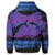 Hawaiian Dolphin In Night Polynesian Zip Hoodie - Polynesian Pride