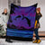 Hawaiian Dolphin In Night Polynesian Premium Blankets - AH - Polynesian Pride