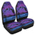 Hawaiian Dolphin In Night Polynesian Car Seat Covers - AH Universal Fit Black - Polynesian Pride