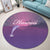 Hawaiian Dolphin Violet Polynesian Round Carpet - AH - Polynesian Pride