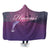 Hawaiian Dolphin Violet Polynesian Hooded Blanket - AH Hooded Blanket White - Polynesian Pride