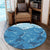 Hawaiian Dolphins Polynesian Round Carpet - AH - Polynesian Pride