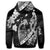 Hawaiian Fish Hook Hibiscus Banzai Surfing Polynesian Zip Hoodie - Polynesian Pride