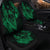 Hawaiian Fish Hook Hibiscus Banzai Surfing Polynesian Car Seat Covers Green - AH - Polynesian Pride