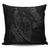 Hawaiian Fish Hook Hibiscus Banzai Surfing Polynesian Pillow Covers Grey - AH Pillow Covers Black - Polynesian Pride