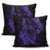 Hawaiian Fish Hook Hibiscus Banzai Surfing Polynesian Pillow Covers Purple - AH - Polynesian Pride