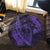 Hawaiian Fish Hook Hibiscus Banzai Surfing Polynesian Round Carpet Purple - AH - Polynesian Pride