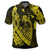 Hawaiian Fish Hook Hibiscus Banzai Surfing Polynesian Polo Shirt Yellow - Polynesian Pride