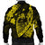 Hawaiian Fish Hook Hibiscus Banzai Surfing Polynesian Bomber Jacket Yellow - AH - Polynesian Pride