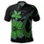 Hawaiian Fish Hook Hibiscus Plumeria Polynesian Polo Shirt Green - Polynesian Pride