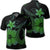 Hawaiian Fish Hook Hibiscus Plumeria Polynesian Polo Shirt Green Unisex Black - Polynesian Pride