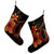 Hawaiian Fish Hook Hibiscus Plumeria Polynesian Christmas Stocking - Orange - AH - Polynesian Pride