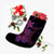 Hawaiian Fish Hook Hibiscus Plumeria Polynesian Christmas Stocking - Pink - AH - Polynesian Pride