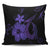 Hawaiian Fish Hook Hibiscus Plumeria Polynesian Pillow Covers - Purple - AH Pillow Covers Black - Polynesian Pride