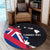 Hawaiian Flag Hawaii Map Nei Polynesian Round Carpet - Classic Style - Polynesian Pride