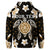 Custom Hawaiian Gold Turtle Plumeria Hoodie - Polynesian Pride