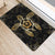 Hawaiian Golden Hibiscus And Turtle Gold Door Mat AH - Polynesian Pride