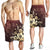 Hawaiian Golden Hibiscus Butterfly Polynesian Men's Shorts - AH - Polynesian Pride