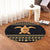 Hawaiian Golden Turtle Hibiscus Plumeria Polynesian Round Carpet - AH - Polynesian Pride