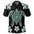 Hawaiian Greenie Turtle Plumeria Polo Shirt - Polynesian Pride