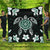 Hawaiian Greenie Turtle Plumeria Premium Quilts AH Black - Polynesian Pride