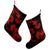 Hawaiian Hammerhead Shark Hibiscus Red Polynesian Christmas Stocking - AH - Polynesian Pride