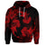 Custom Hawaiian Hammerhead Shark Hibiscus Red Polynesian Hoodie - Polynesian Pride