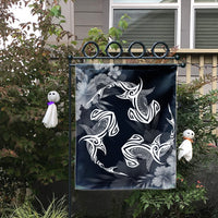 Hawaiian Hammerhead Shark Hibiscus White Polynesian Flag - AH - Polynesian Pride