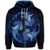 Hawaiian Hammerhead Shark Kanaka Galaxy Polynesian Zip Hoodie - Polynesian Pride