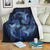 Hawaiian Hammerhead Shark Kanaka Galaxy Polynesian Premium Blankets - AH White - Polynesian Pride