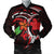 Hawaiian Hibiscus And Plumeria Flower Polynesian Bomber Jacket - AH Black Unisex - Polynesian Pride