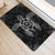 Hawaiian Hibiscus And Turtle Gold Door Mat Gray AH - Polynesian Pride