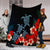 Hawaiian Hibiscus And Turtle Polynesian Premium Blankets - AH - Polynesian Pride