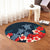 Hawaiian Hibiscus And Turtle Polynesian Round Carpet - AH - Polynesian Pride