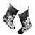 Hawaiian Hibiscus Black And White Polynesian Christmas Stocking - AH - Polynesian Pride