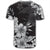 Hawaiian Hibiscus Black and White Polynesian T Shirt - Polynesian Pride