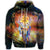 Hawaiian Hibiscus Dreamcatcher Wales Night Zip Hoodie - Polynesian Pride
