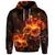 Custom Hawaiian Hibiscus Fire Polynesian Hoodie - Polynesian Pride