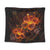 Hawaiian Hibiscus Fire Polynesian Tapestry - AH Wall Tapestry Black - Polynesian Pride