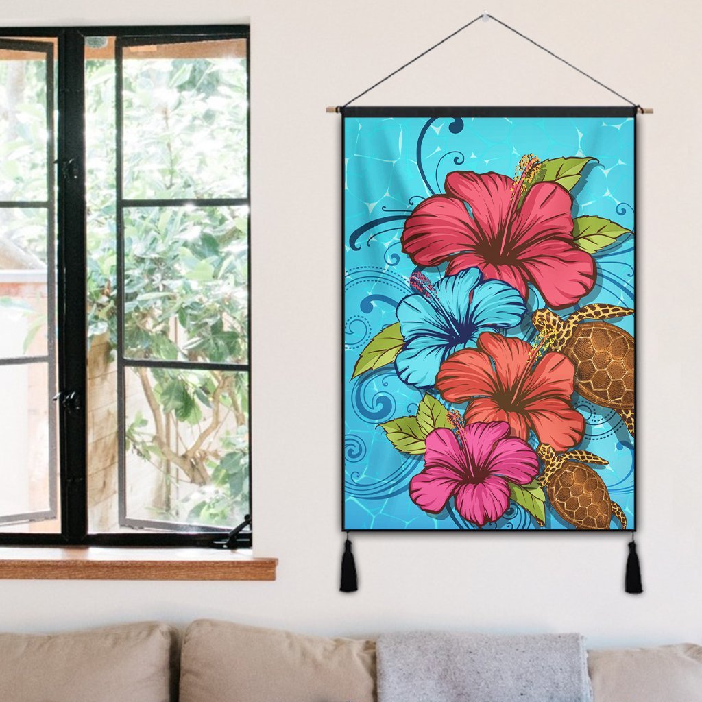 Hawaiian Hibiscus Flower Soulful Hanging Poster - AH - Polynesian Pride