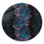 Hawaiian Hibiscus Full Color Polynesian Round Carpet - AH Round Carpet Luxurious Plush - Polynesian Pride