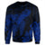 Hawaiian Hibiscus Memory Turtle Polynesian Sweatshirt Blue - AH - Polynesian Pride