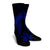 Hawaiian Hibiscus Memory Turtle Polynesian Crew Socks Blue - AH - Polynesian Pride