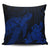 Hawaiian Hibiscus Memory Turtle Polynesian Pillow Covers Blue - AH Pillow Covers Black - Polynesian Pride